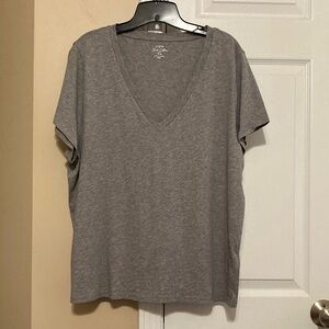 JCrew Factory short sleeve vintage cotton v-neck tee